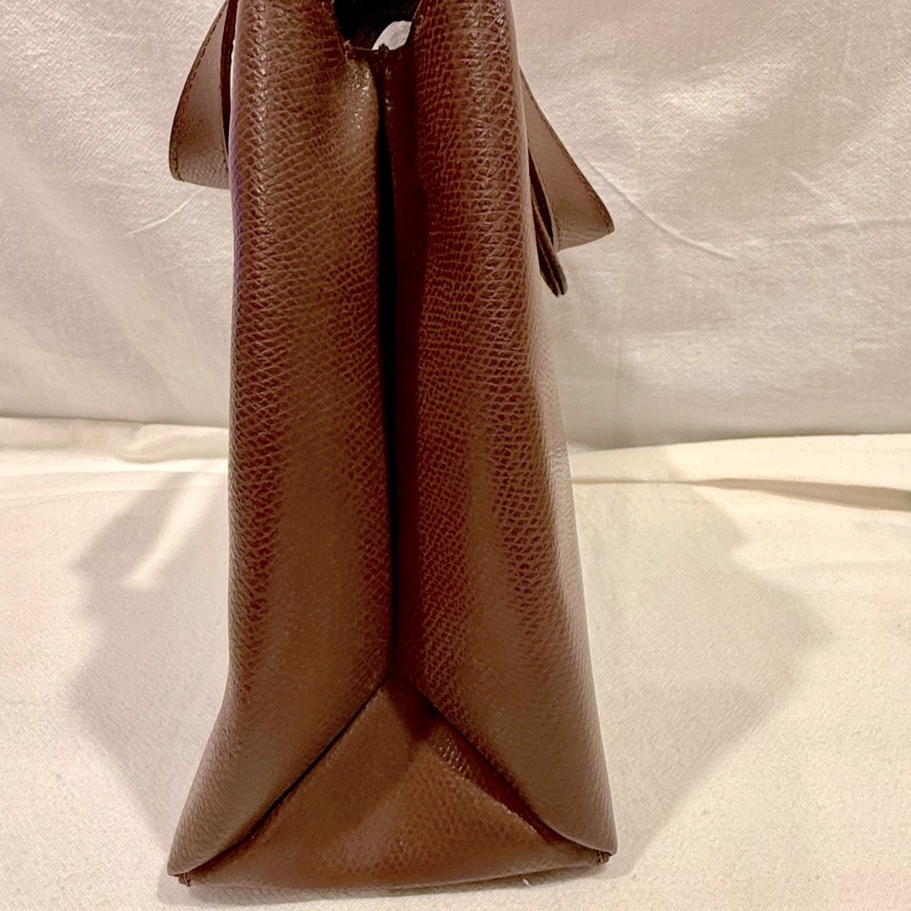 Spectacular Vintage MCM Shoulder Bag In Rich Brown Leather With Gold Hardware - Picture 6 of 12